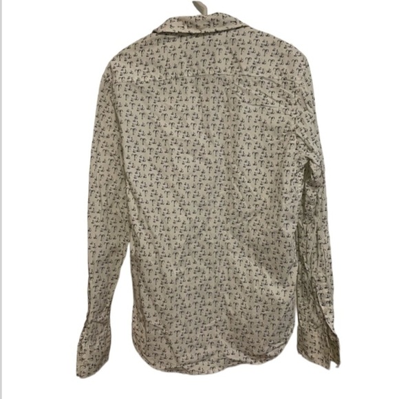 American Rag Button Down Shirt Fish Hook Size Small - Picture 2 of 4